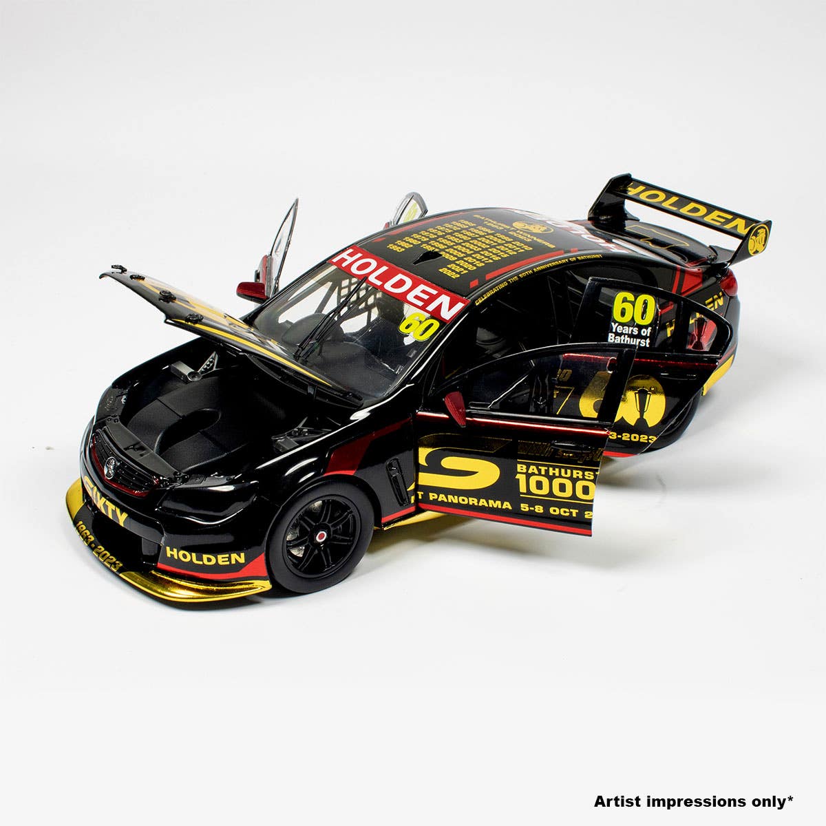 2023 BATHURST 1000 - HOLDEN COMMODORE VF V8 SUPERCAR - 60th ANNIVERSARY OF THE BATHURST GREAT RACE - SPECIAL LIMITED EDITION - 1:18 Scale Diecast Model Car - Image 2