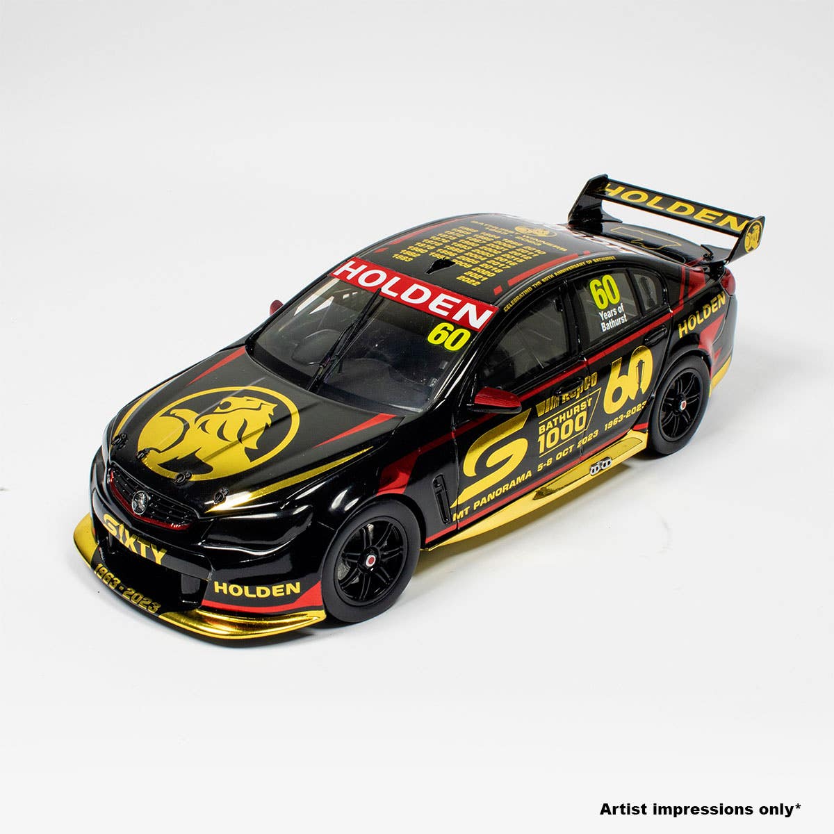 2023 BATHURST 1000 - HOLDEN COMMODORE VF V8 SUPERCAR - 60th ANNIVERSARY OF THE BATHURST GREAT RACE - SPECIAL LIMITED EDITION - 1:18 Scale Diecast Model Car - Image 4