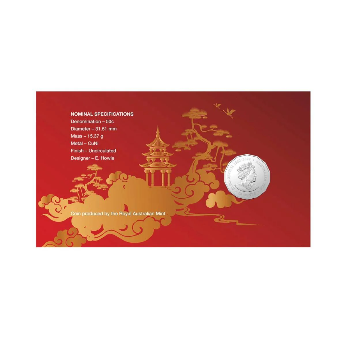 Year of the Dragon 2024 50c Tetradecagon Stamp & Coin Cover - Image 4
