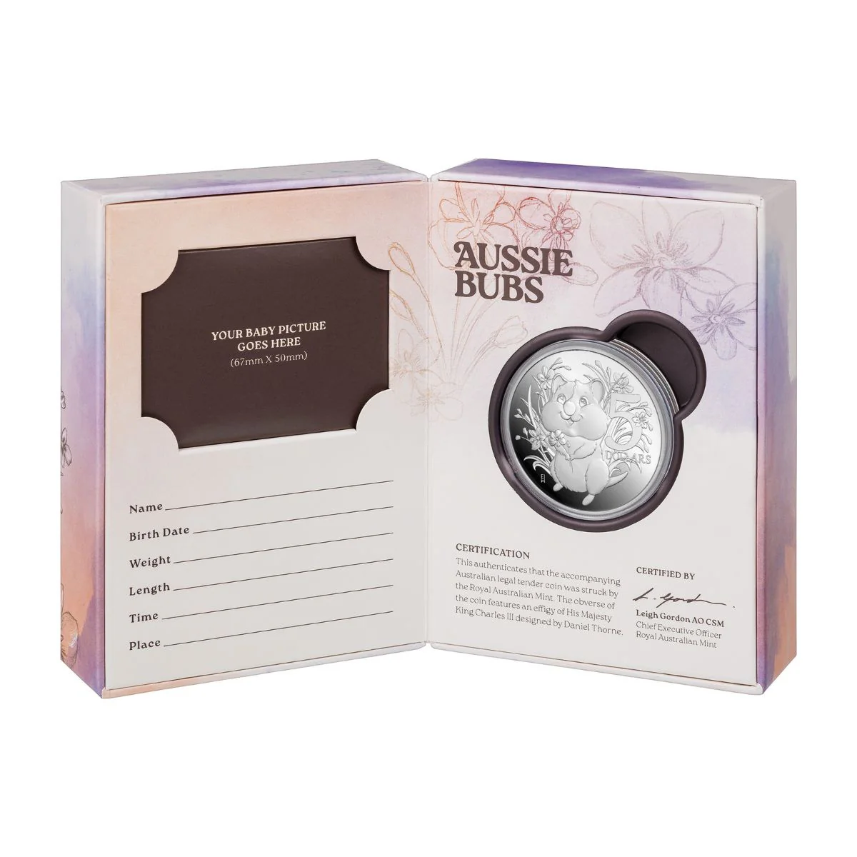 Australia 2025 $5 Aussie Bubs 1oz Silver Proof Coin - Image 2