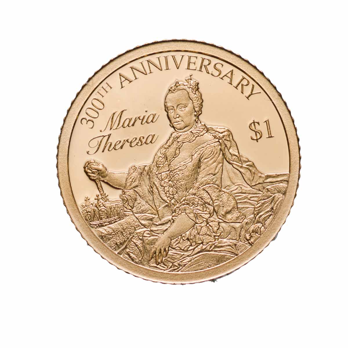 300th Anniversary of Maria Theresa 2017 $1 Gold Proof Coin