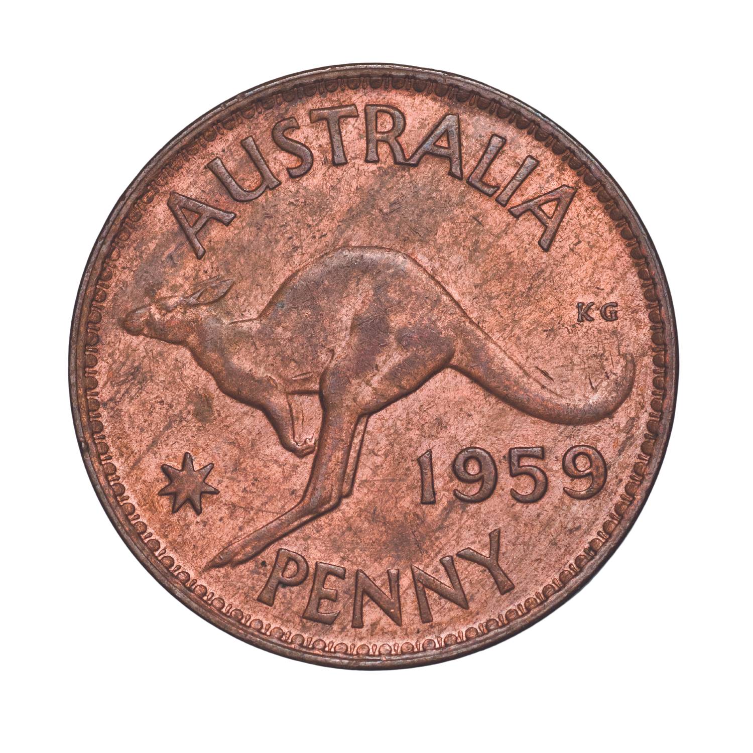 Australia George V 1930 Penny Very Fine with FREE 1911-64 Penny Good-Uncirculated 74-Coin Collection - Image 8