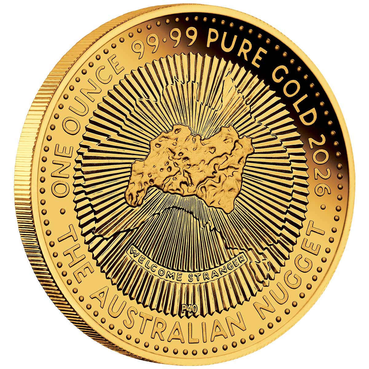 Australia Gold Nugget Program 40th Anniversary 2026 $100 1oz Gold Proof Coin