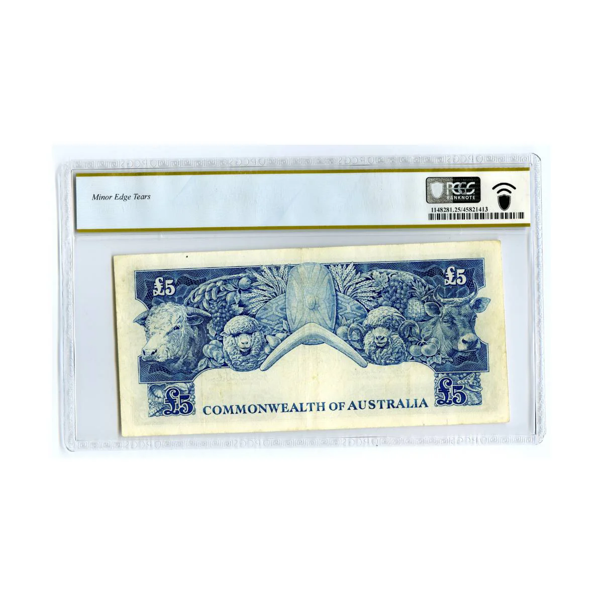 1960 £5 R50S Coombs/Wilson Reserve Bank Star Note PCGS VF25 - Image 2