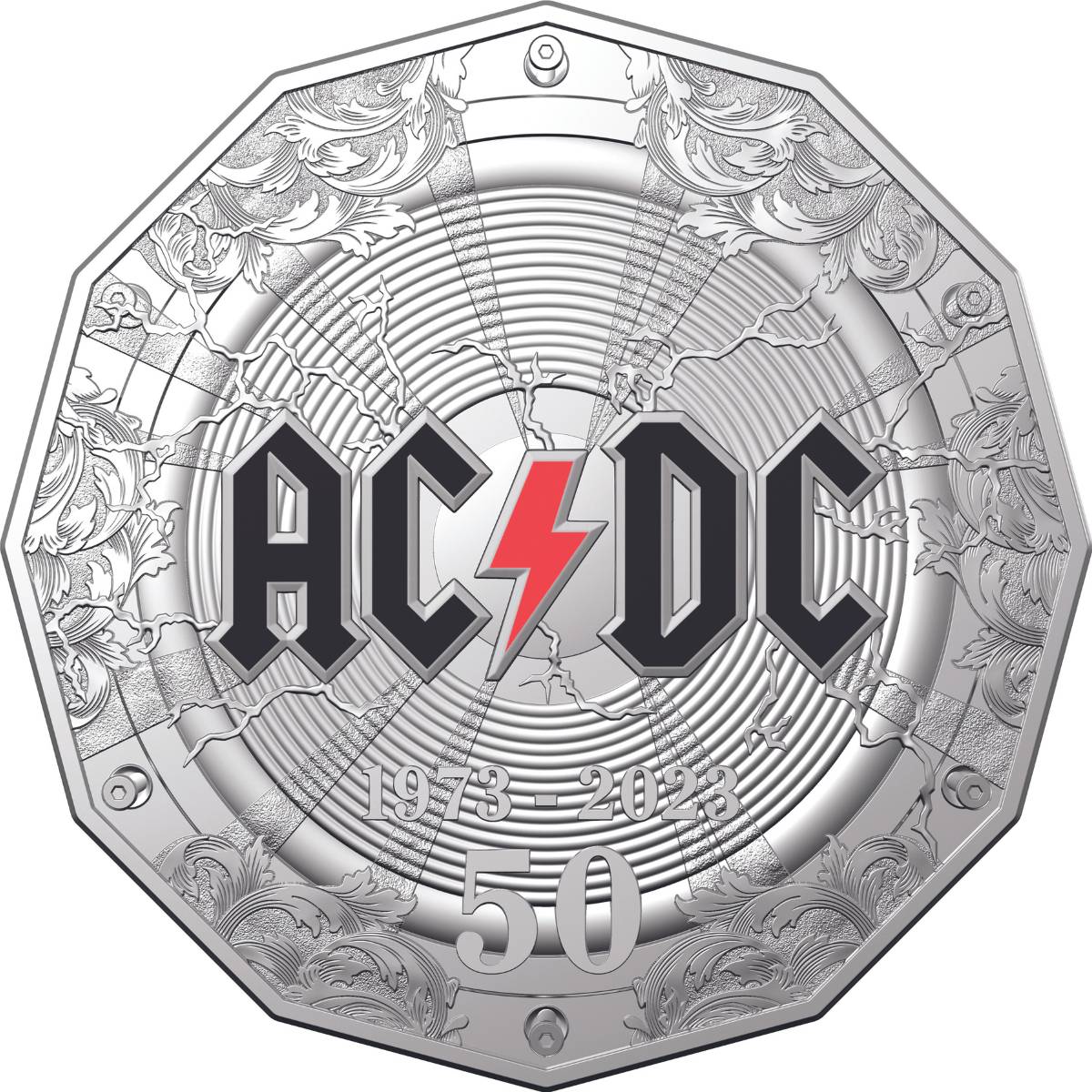 50th Anniversary of AC/DC 2023 50c Stamp & Coin Cover - Image 3