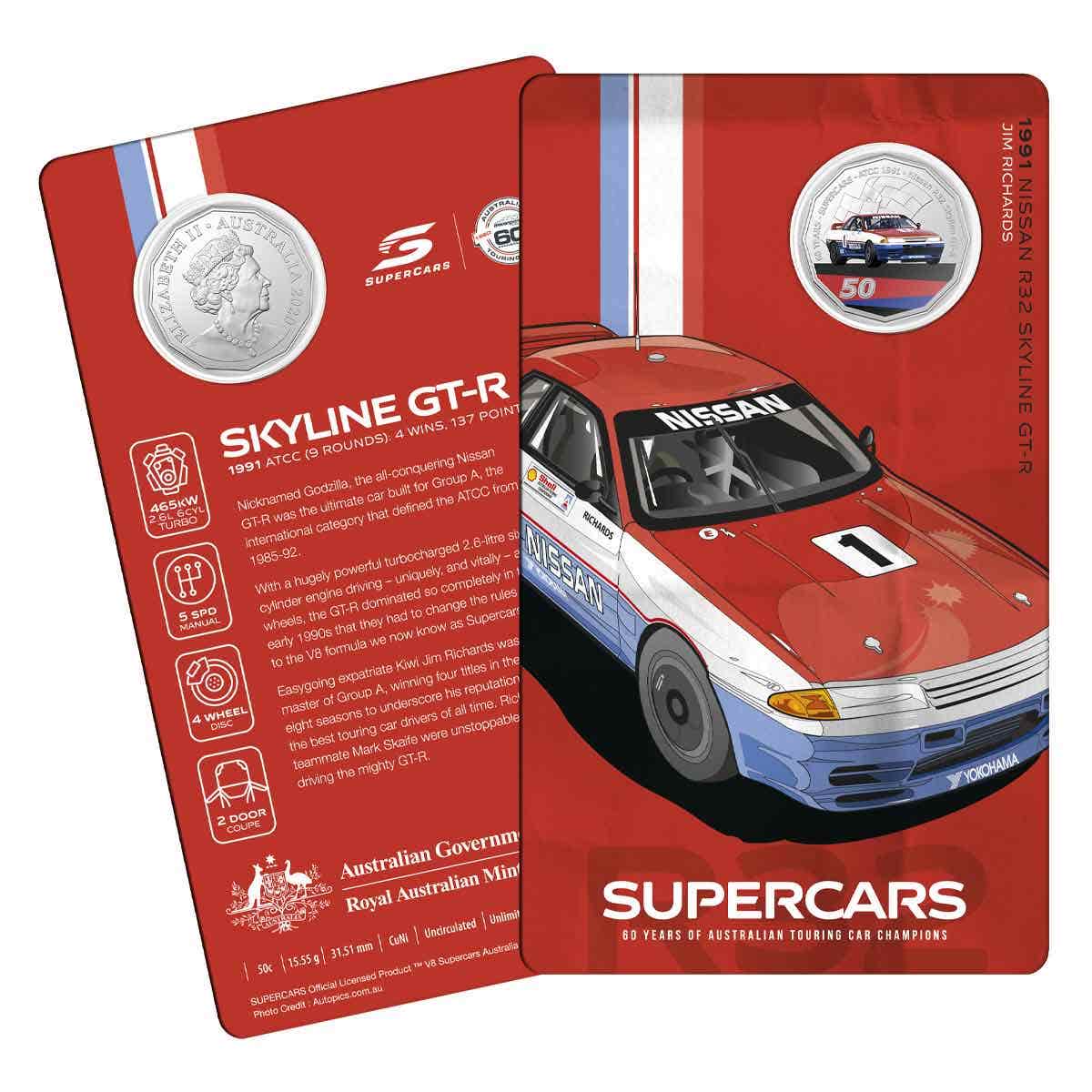 60 Years of Australian Supercars 2020 50c Uncirculated 9-Coin Collection - Image 2
