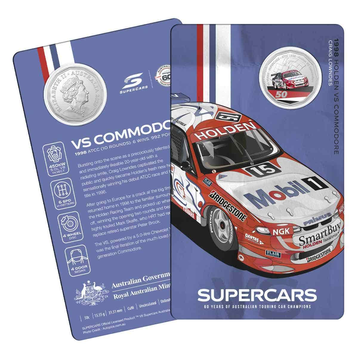 60 Years of Australian Supercars 2020 50c Uncirculated 9-Coin Collection - Image 4