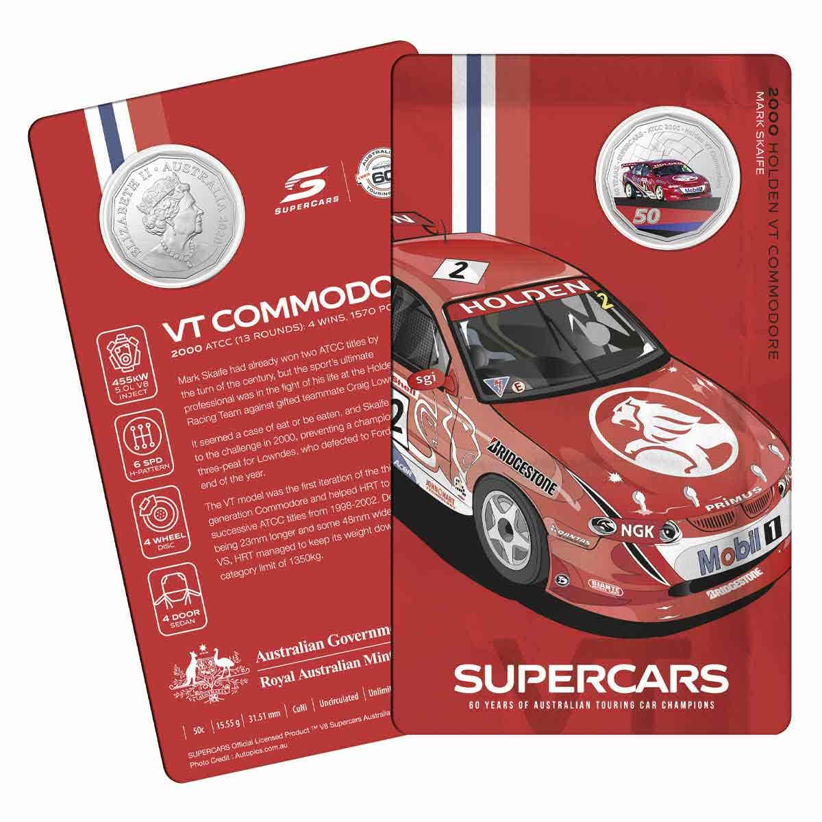 60 Years of Australian Supercars 2020 50c Uncirculated 9-Coin Collection - Image 5
