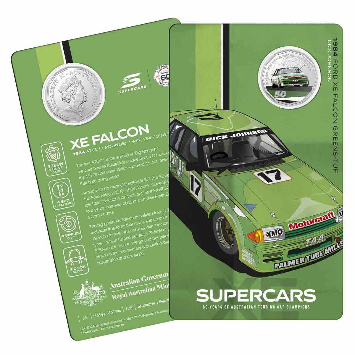 60 Years of Australian Supercars 2020 50c Uncirculated 9-Coin Collection - Image 7