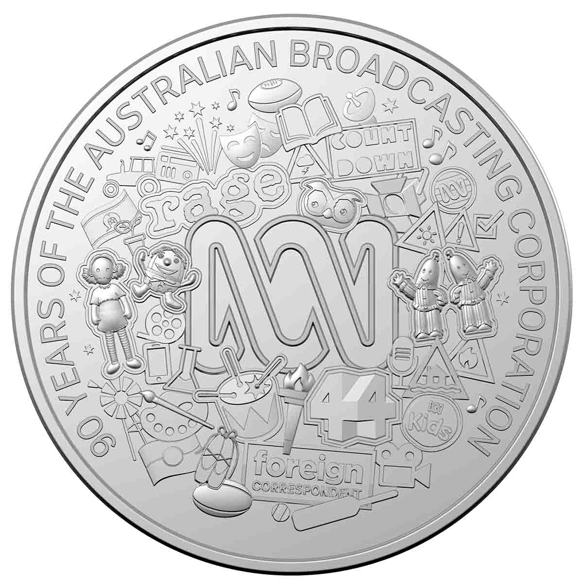 ABC 90th Anniversary 2022 20c Cu-Ni Uncirculated Coin  - Image 2