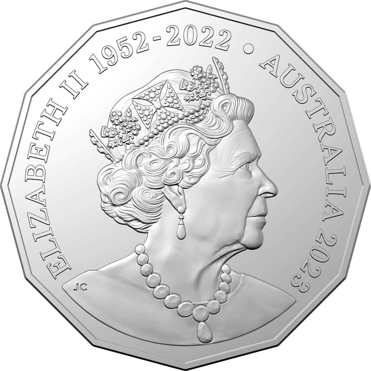 AC/DC 2023 50c 50th Anniversary Colour Cu-Ni Uncirculated Coin - Image 3