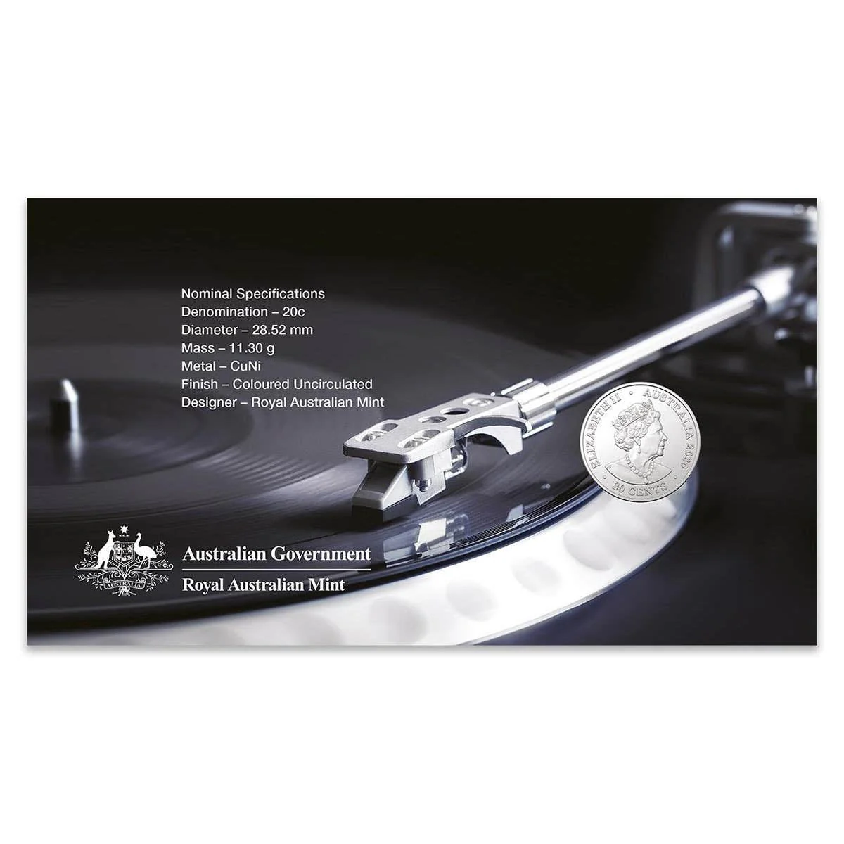 Australia AC/DC Dirty Deeds Done Dirt Cheap 2021 20c Stamp & Coin Cover - Image 3