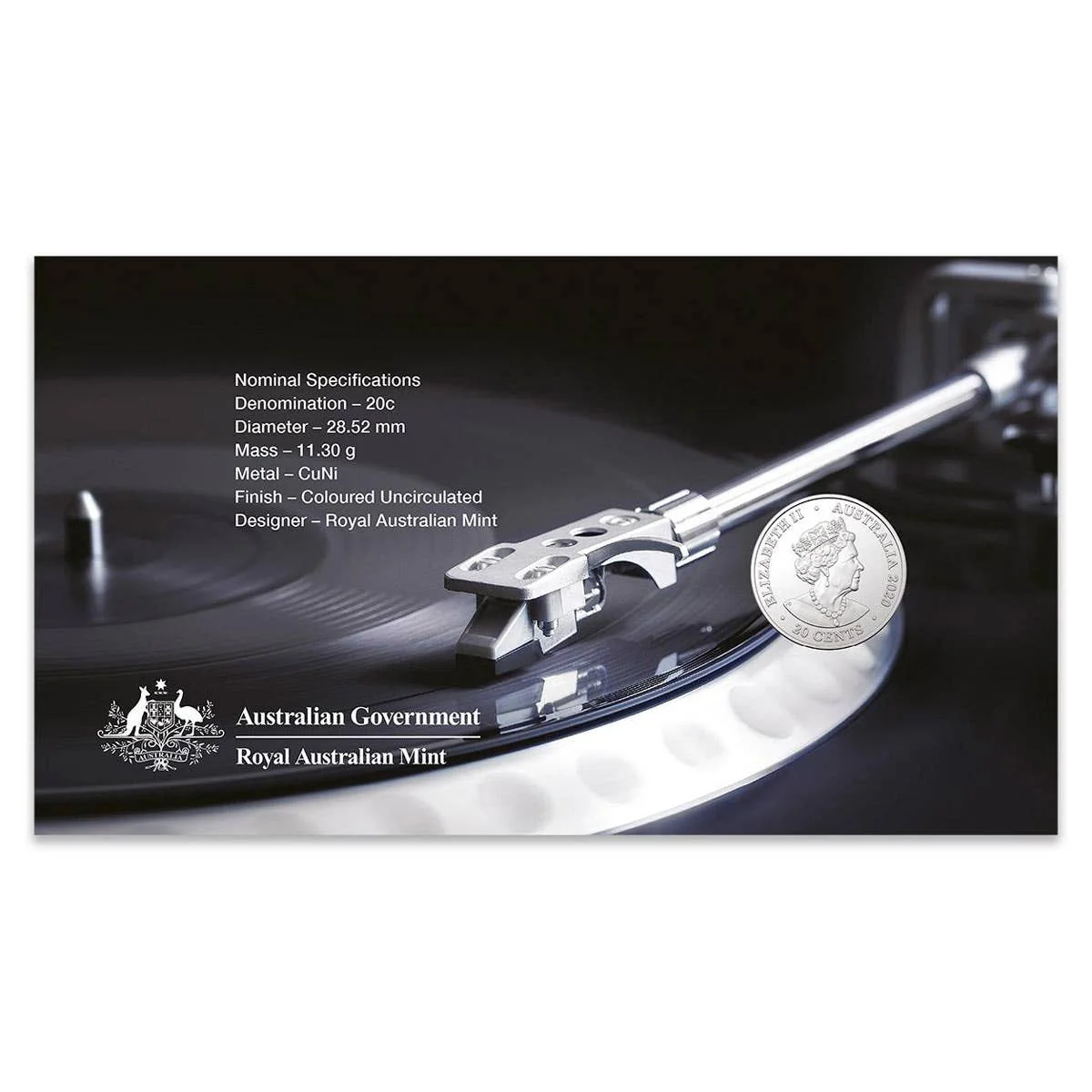 Australia AC/DC For Those About To Rock We Salute You 2021 20c Stamp & Coin Cover - Image 3