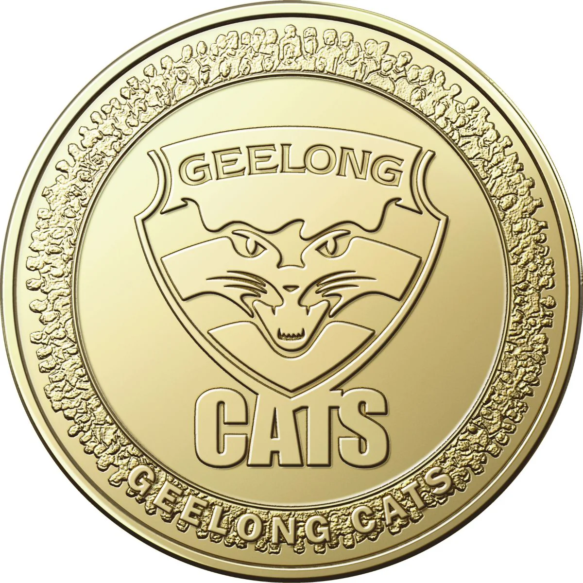 Australia AFL Geelong Cats 2023 $1 Aluminium-Bronze Uncirculated Coin - Image 2