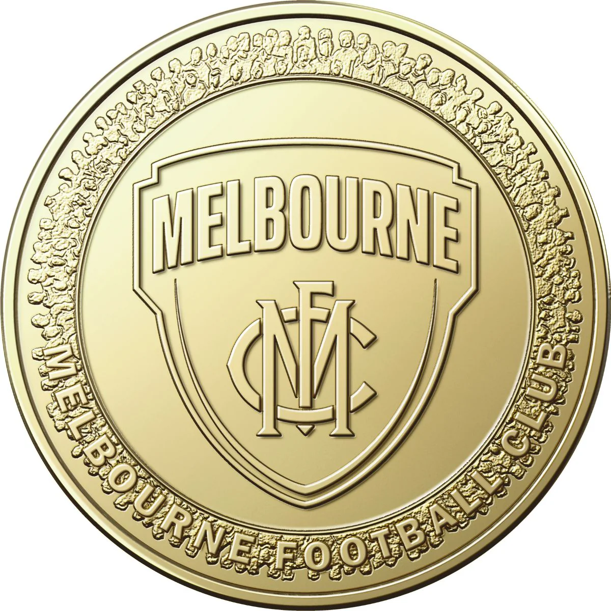 Australia AFL Melbourne Demons 2023 $1 Aluminium-Bronze Uncirculated Coin - Image 2
