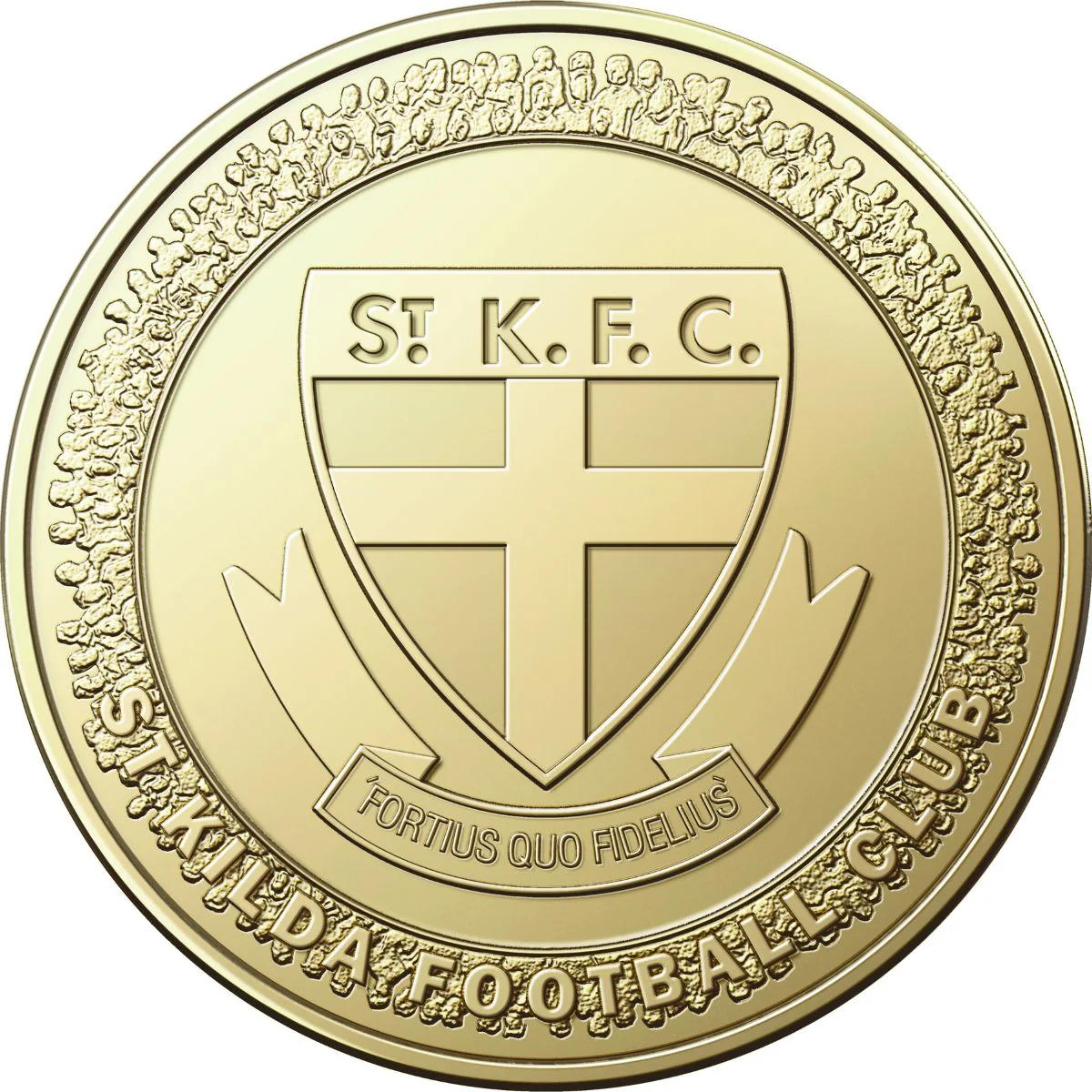 AFL St Kilda Saints 2023 $1 Aluminium-Bronze Uncirculated Coin - Image 2
