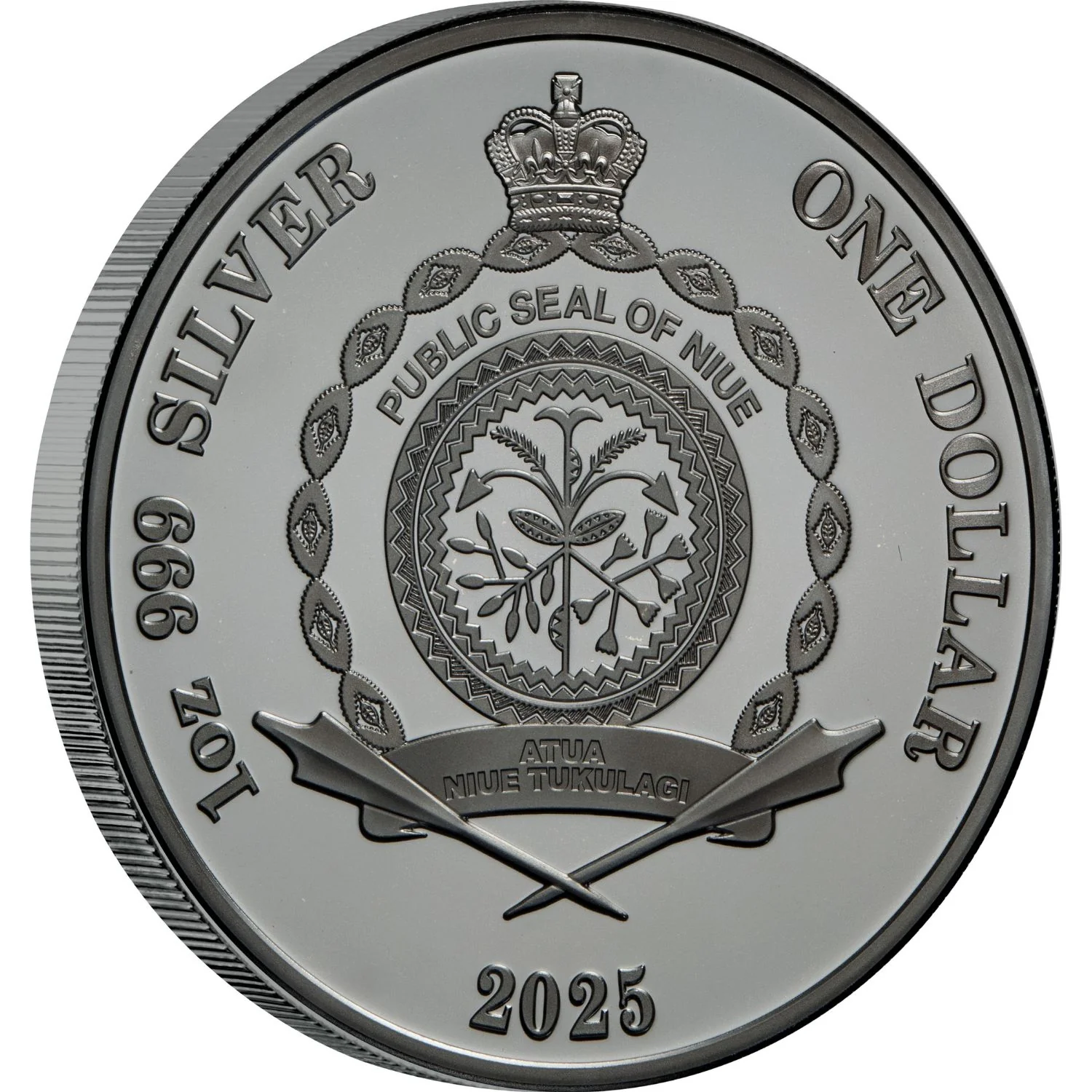 Alien Abduction 2025 $1 1oz Silver Black Proof Coin - Image 2