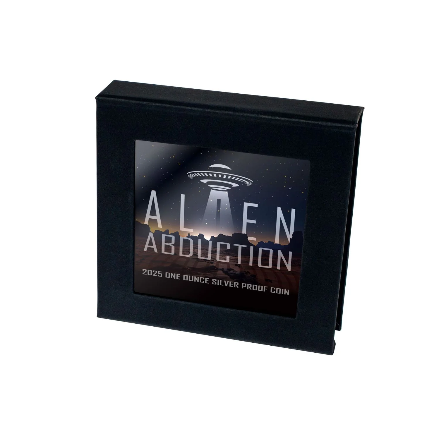 Alien Abduction 2025 $1 1oz Silver Black Proof Coin - Image 4