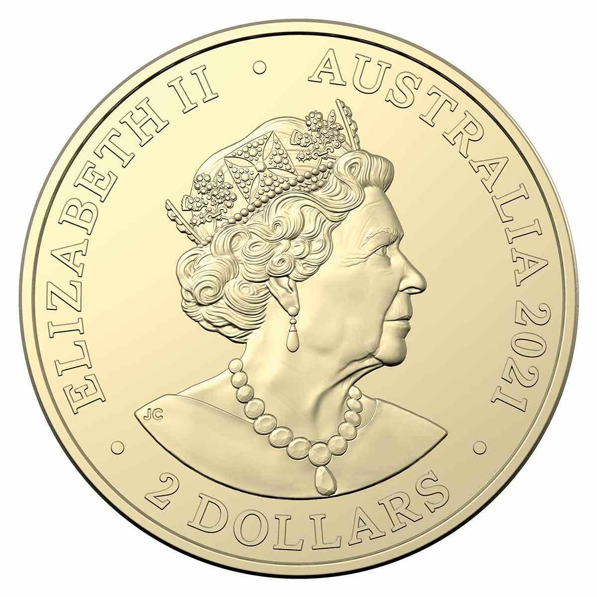 Australia Ambulance 2021 $2 C Mintmark Colour Aluminium-Bronze Uncirculated Coin - Image 2