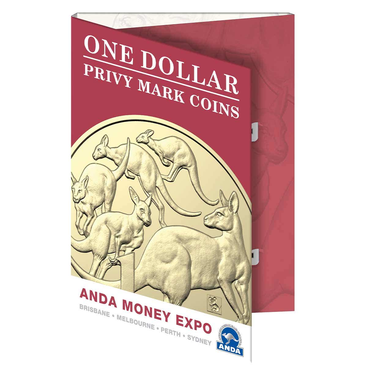 ANDA 2021 Money Expo $1 Mob of Roos Privymark Folder - Image 3