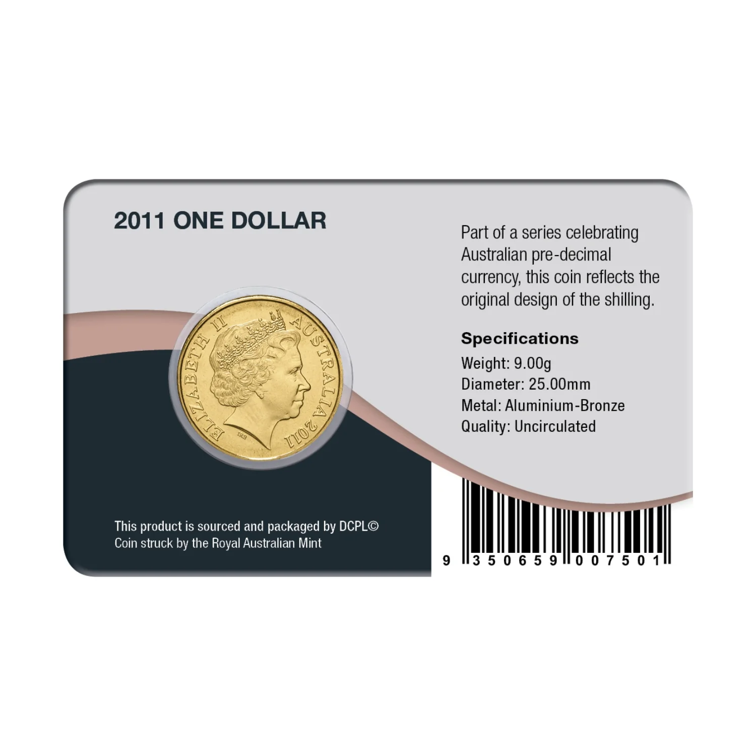 Australia Ram's Head 2011 $1 Aluminium-Bronze Uncirculated Coin Pack (Mintmark/Privymark of our choice) - Image 2