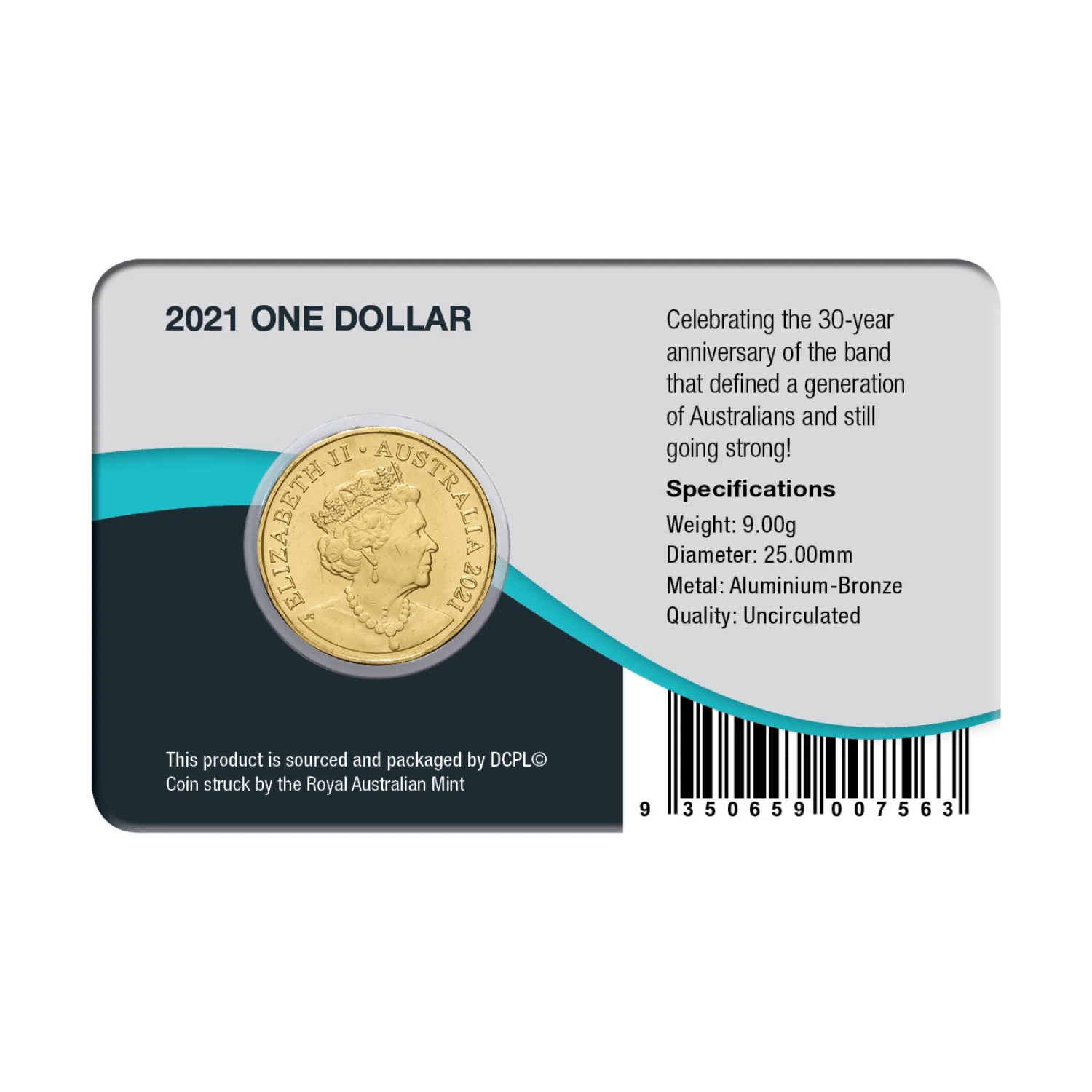 Australia Wiggles 30th Anniversary 2021 $1 Aluminium-Bronze Uncirculated Coin Pack - Image 2