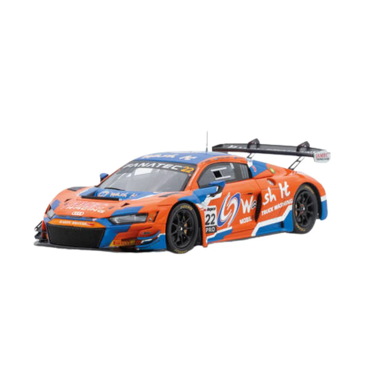 Audi R8 LMS GT3 Evo II No.22 Wash It Team MPC - 3rd Bathurst 12H 2024 - L. Talbot - C. Haase - K. van der Linde. Limited 300 - 1:43 Scale Resin Model Car