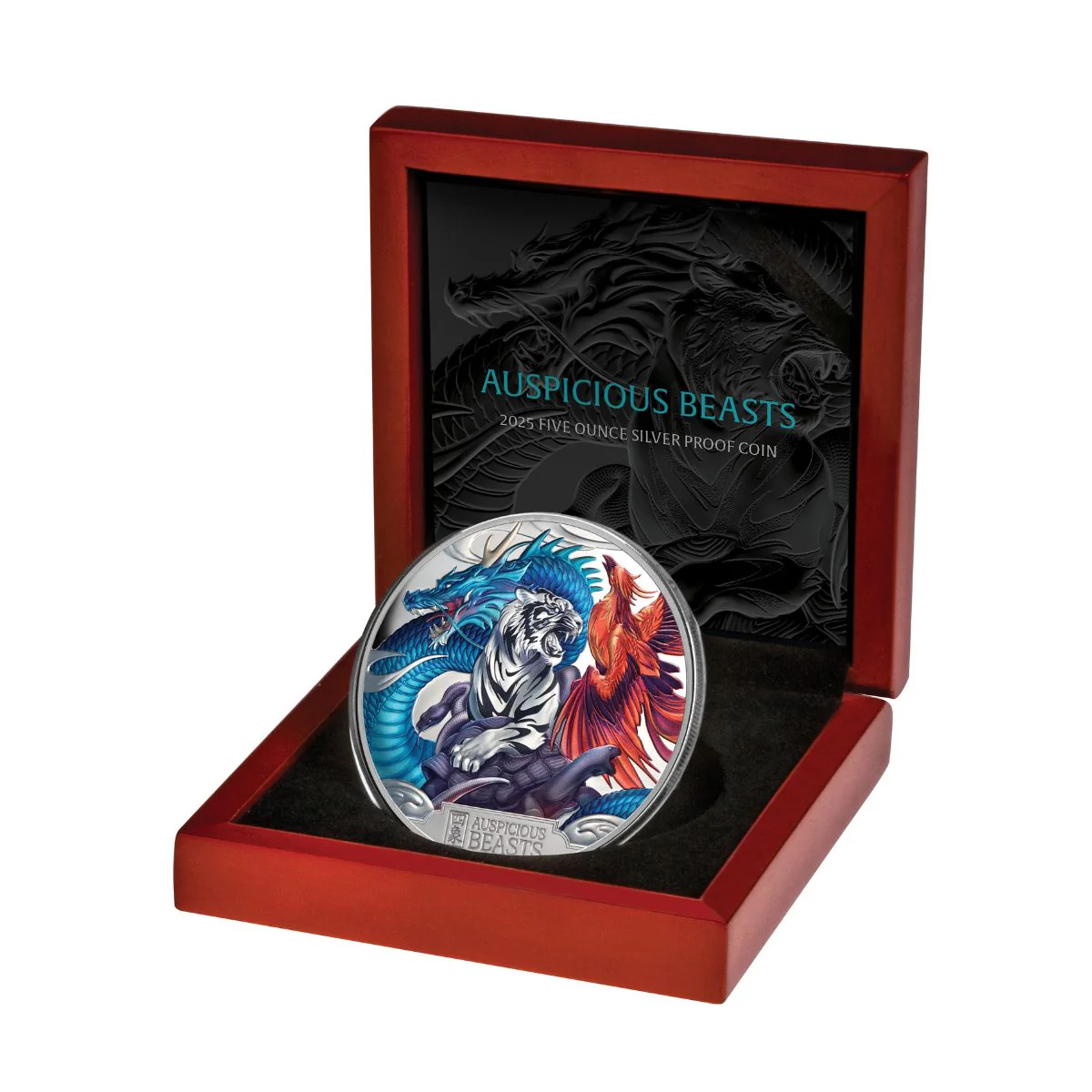 Auspicious Beasts 2025 $10 5oz Silver Proof Coin - Image 3