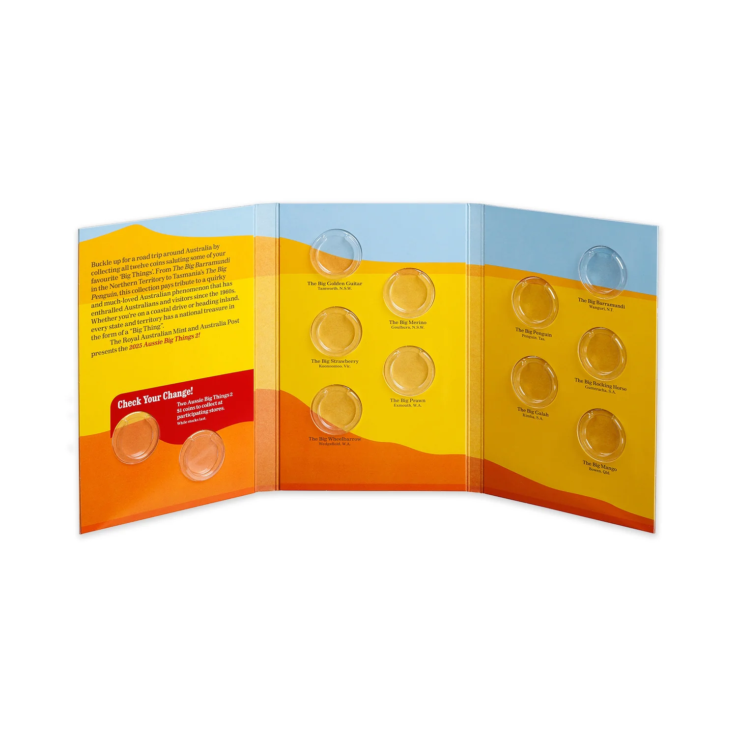 Aussie Big Things 2 2025 $1 Aluminium-Bronze 10-Coin Uncirculated Collection - Image 5