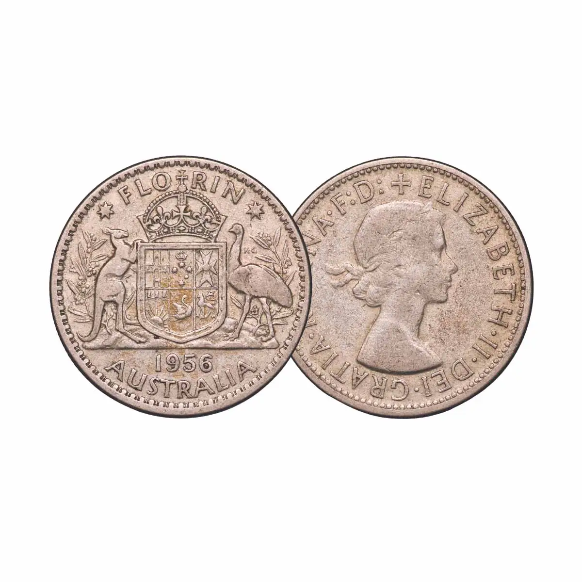 Australia 1910-63 Florin Good-Uncirculated 55-Coin Collection - Image 5