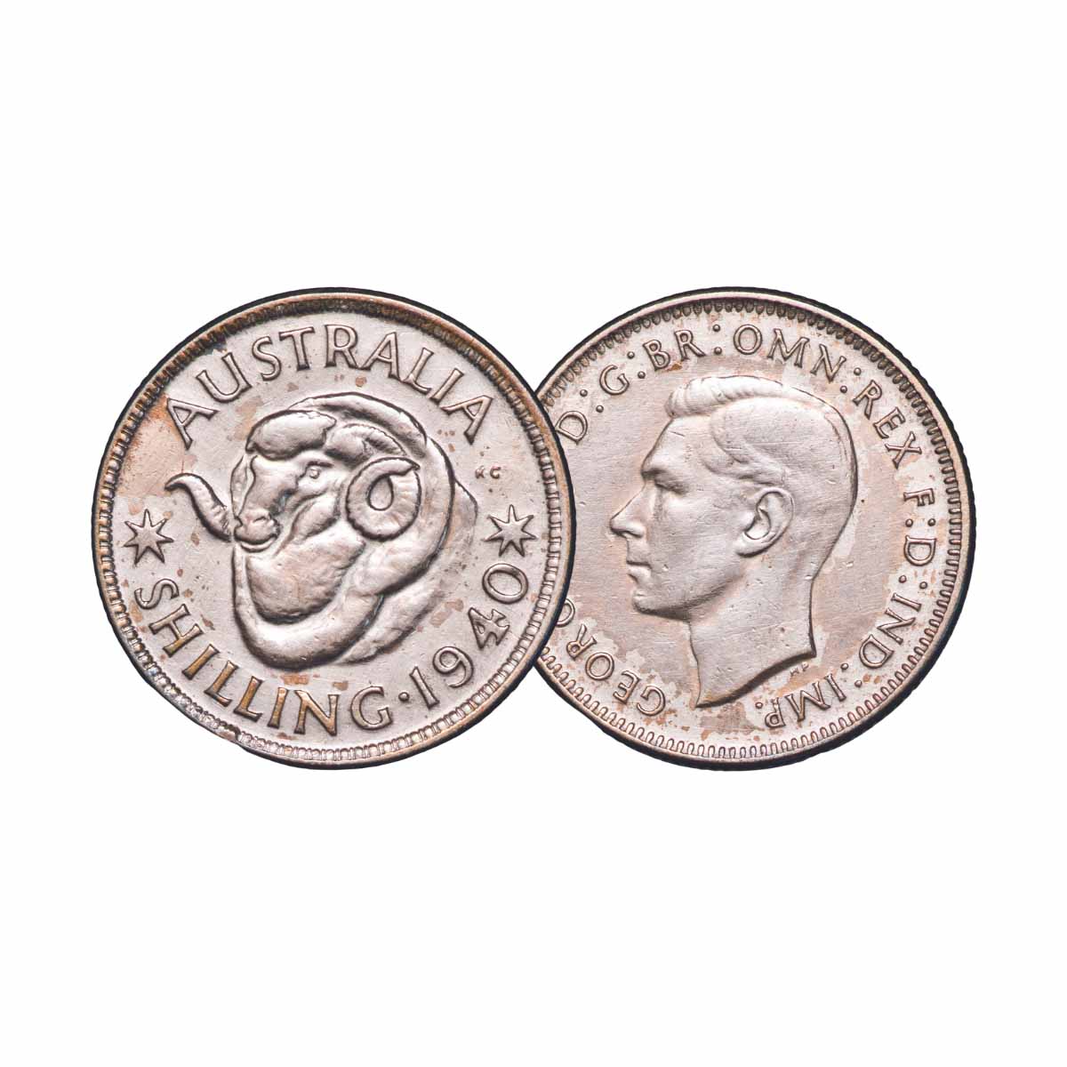 Australia 1910-63 Shilling Good-Uncirculated 49-Coin Collection - Image 4