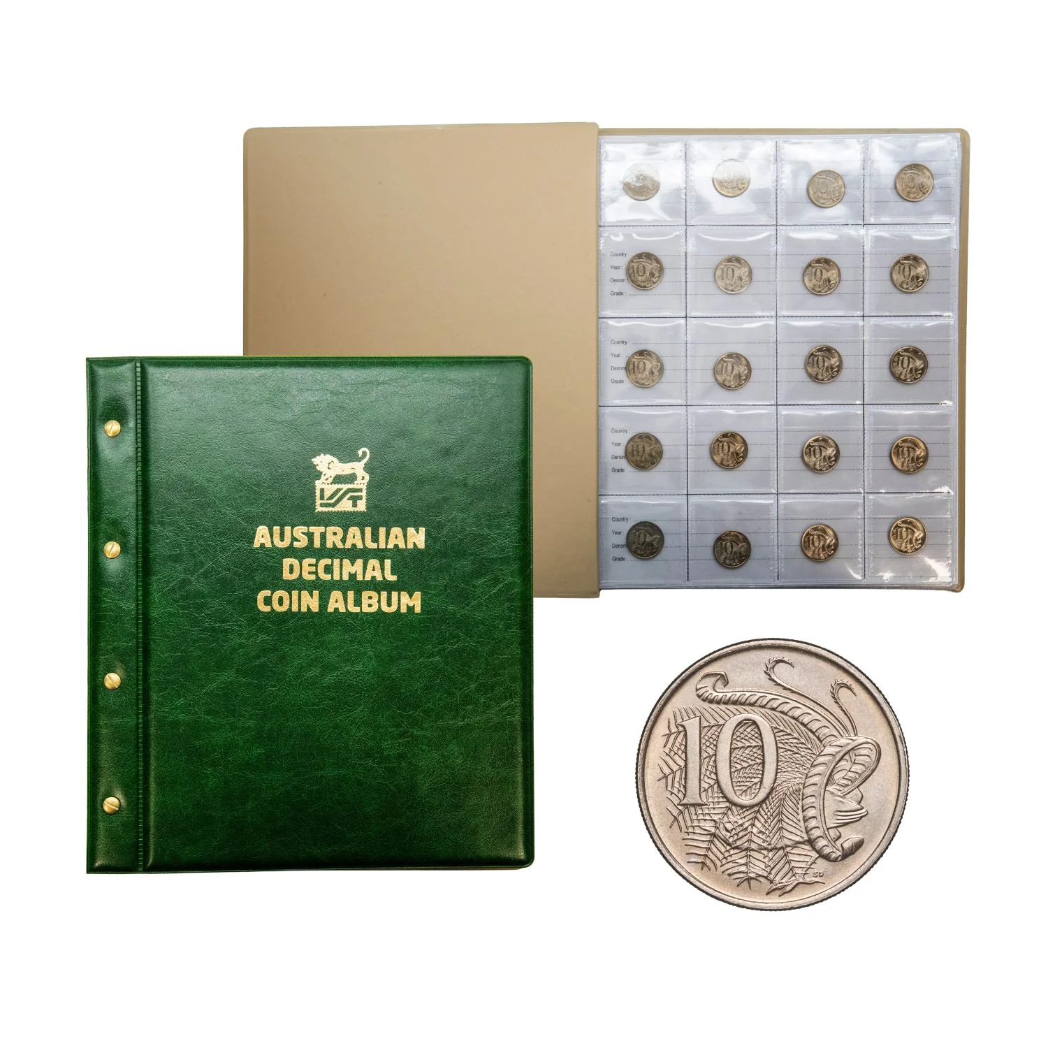 Australia 1966-2025 Complete 10c Lyrebird Uncirculated 62-Coin Collection - Image 2