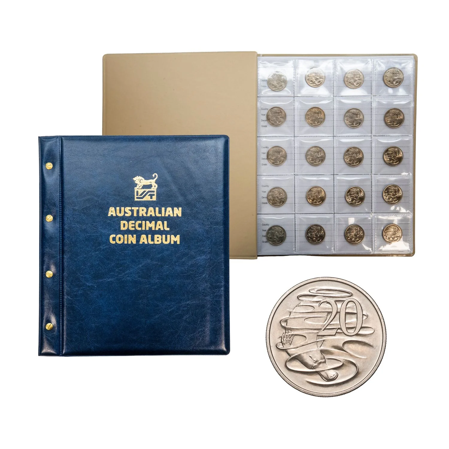 Australia 1966-2025 Complete 20c Platypus 61-Coin Uncirculated Collection - Image 2