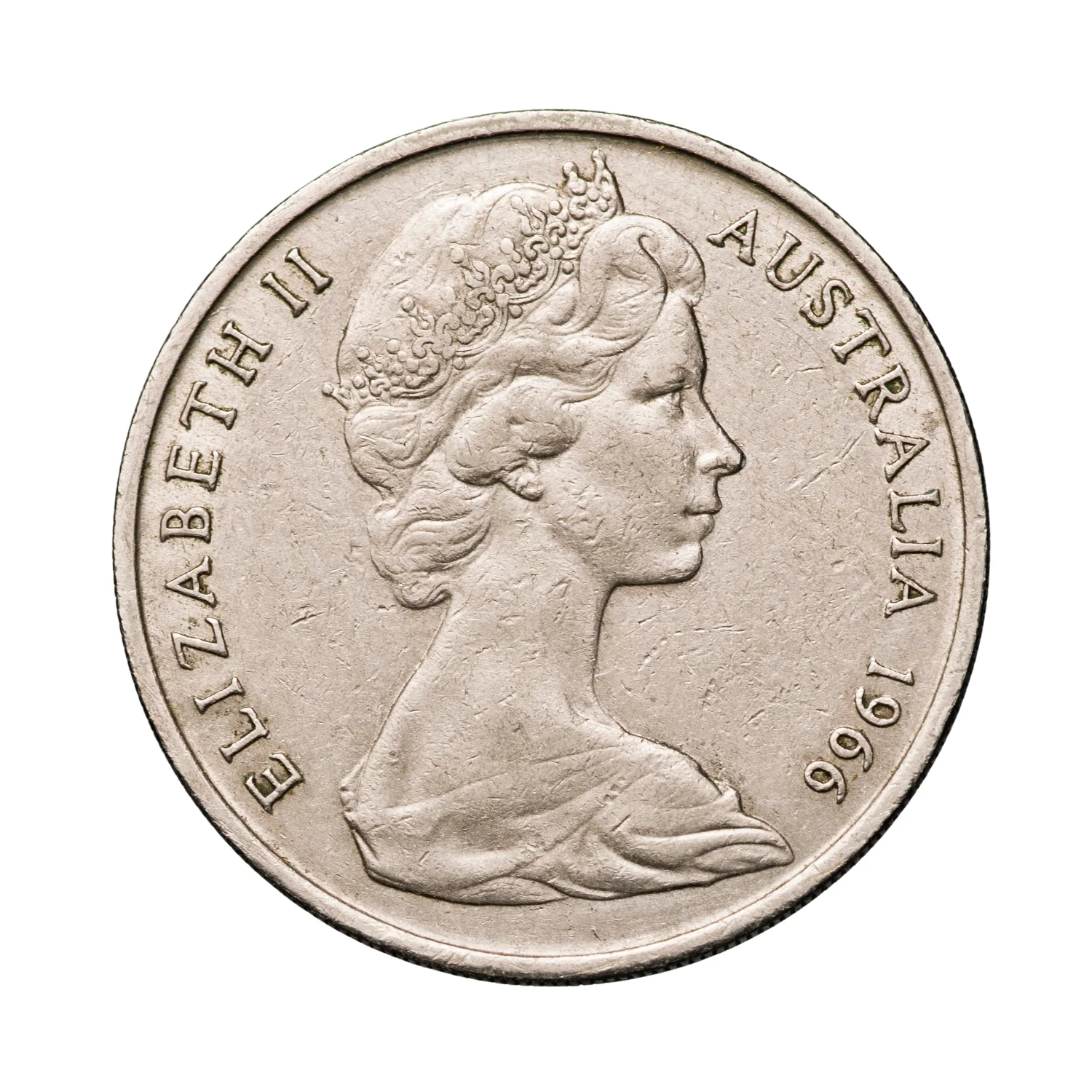 Australia 1966 20c Wavy '2' Extremely Fine Coin - Image 2