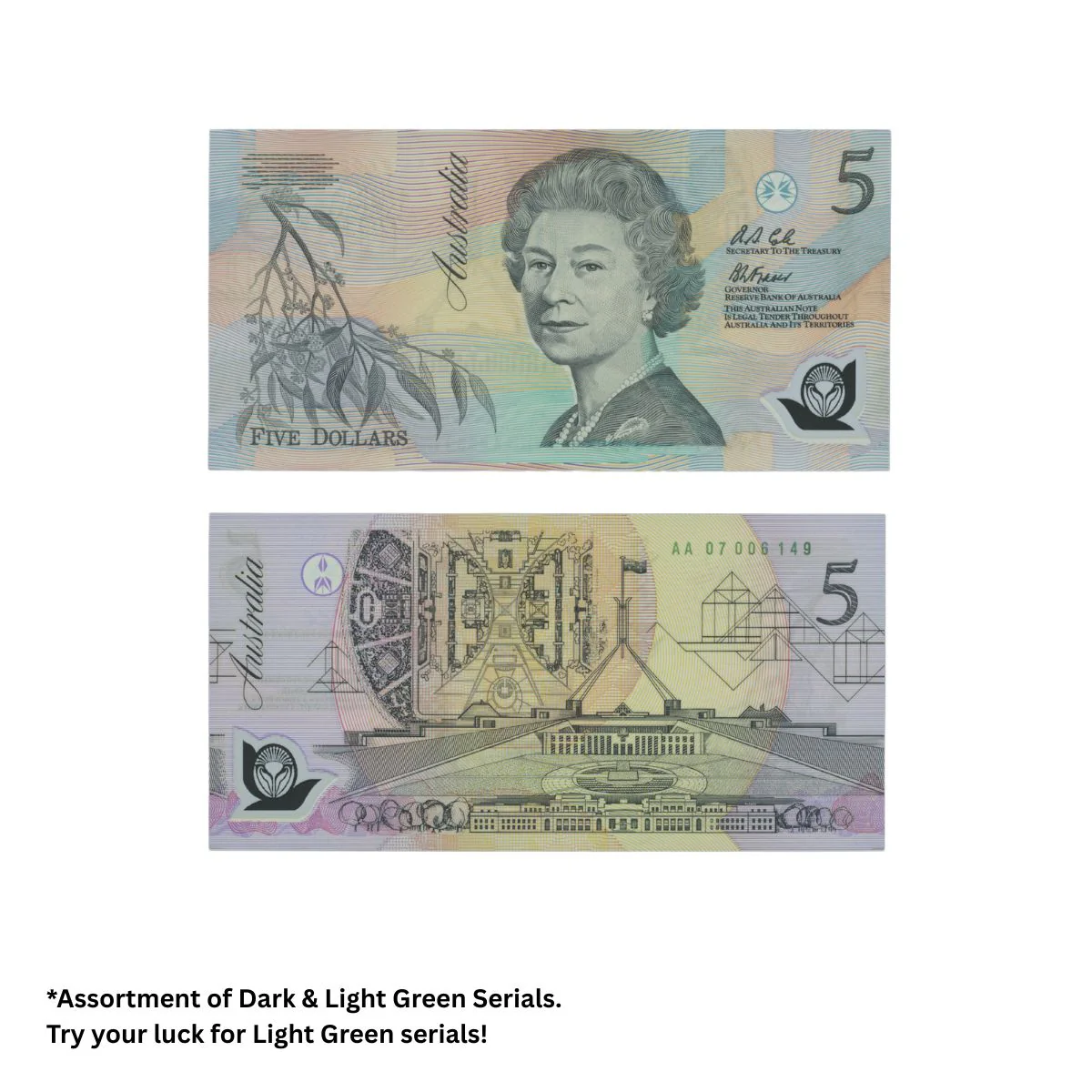 Australia 1992 $5 R214 Fraser/Cole Uncirculated Banknote