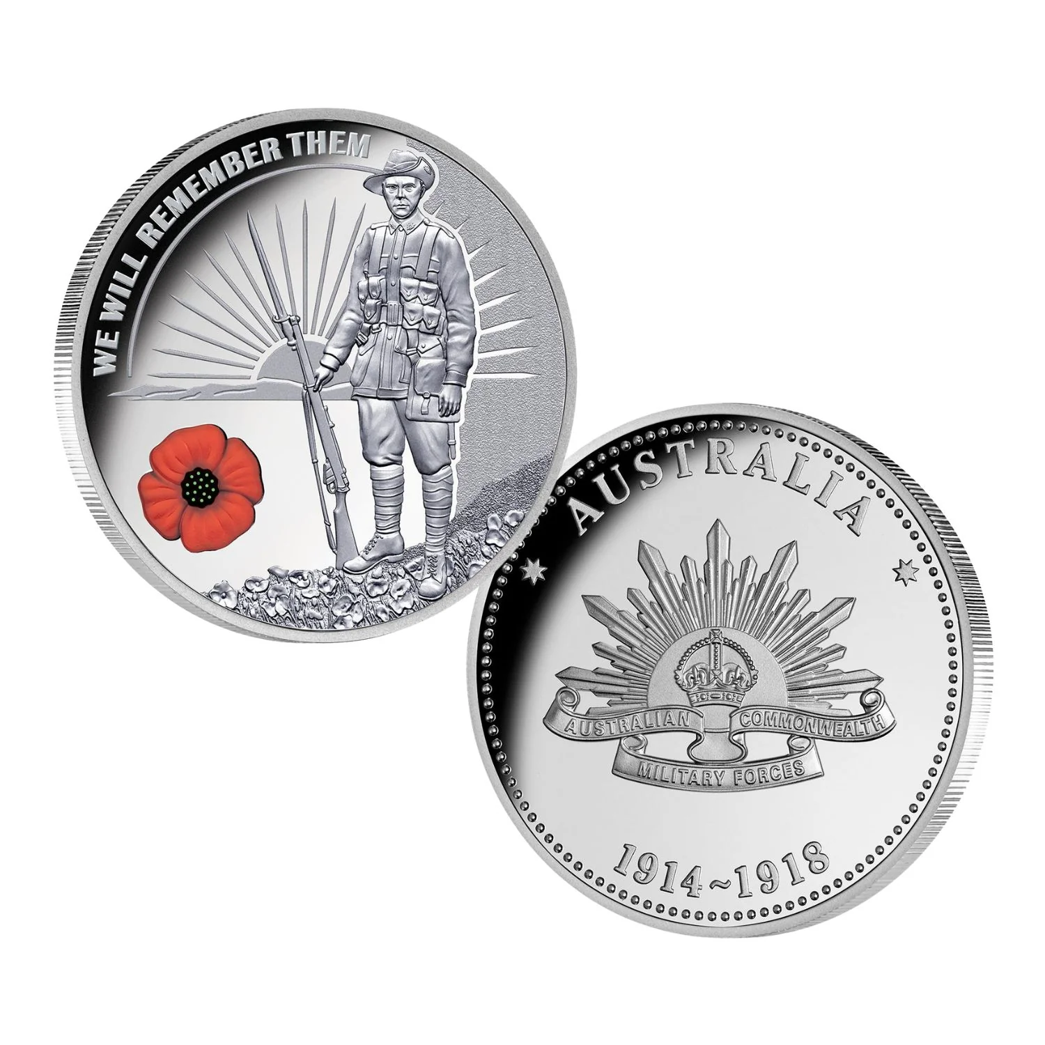 Australia 2019 WWI 'We Will Remember Them' Commemorative - Red Poppy Edition - Image 3