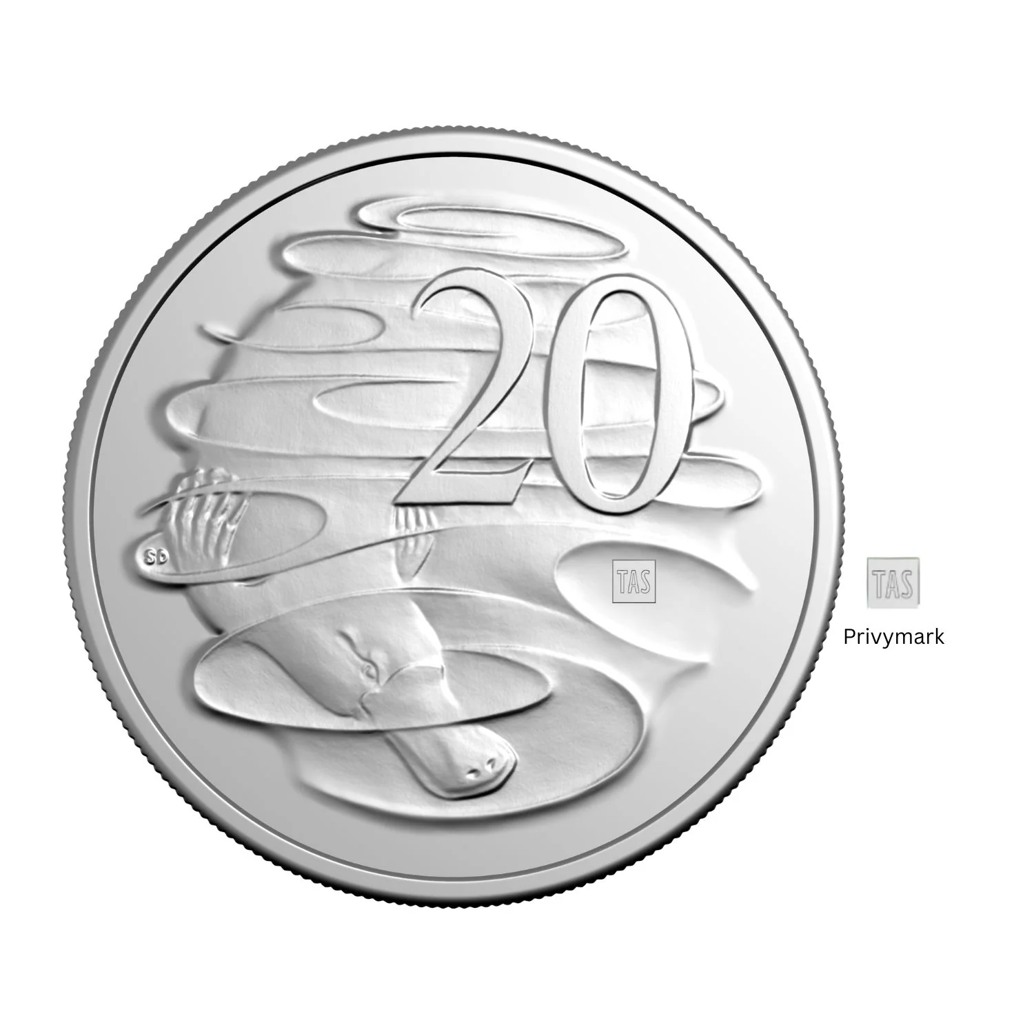 Australia ANDA Hobart Money Expo 2026 20c TAS Privymark Cupro-Nickel Uncirculated Coin - Image 2