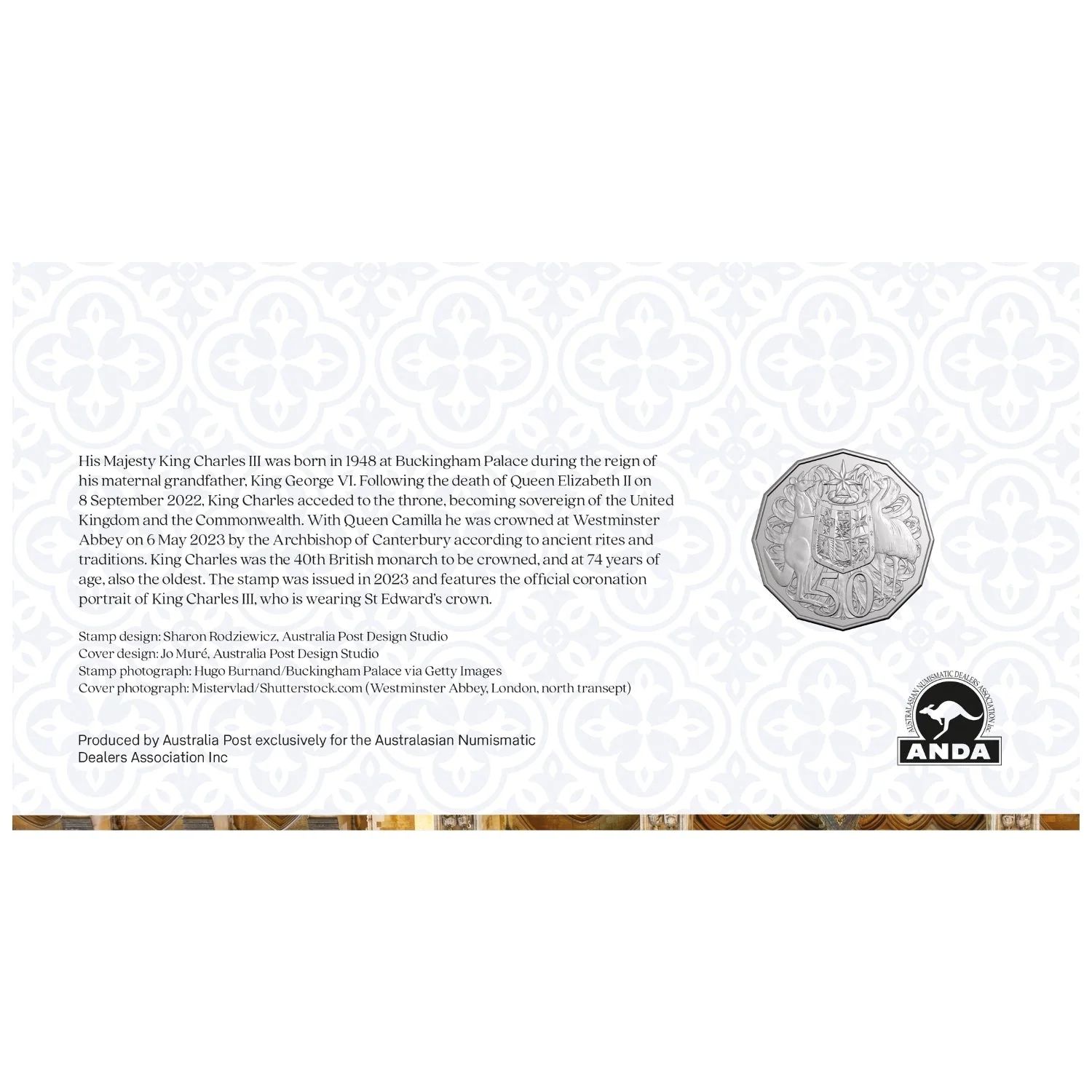 Australia ANDA Hobart Money Expo 2025 50c King Charles III Stamp & Coin Cover - Image 5