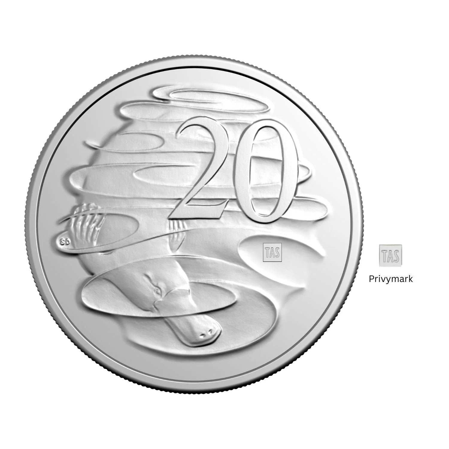 Australia ANDA Hobart Money Expo 2026 20c TAS Privymark Stamp & Coin Cover - Image 2