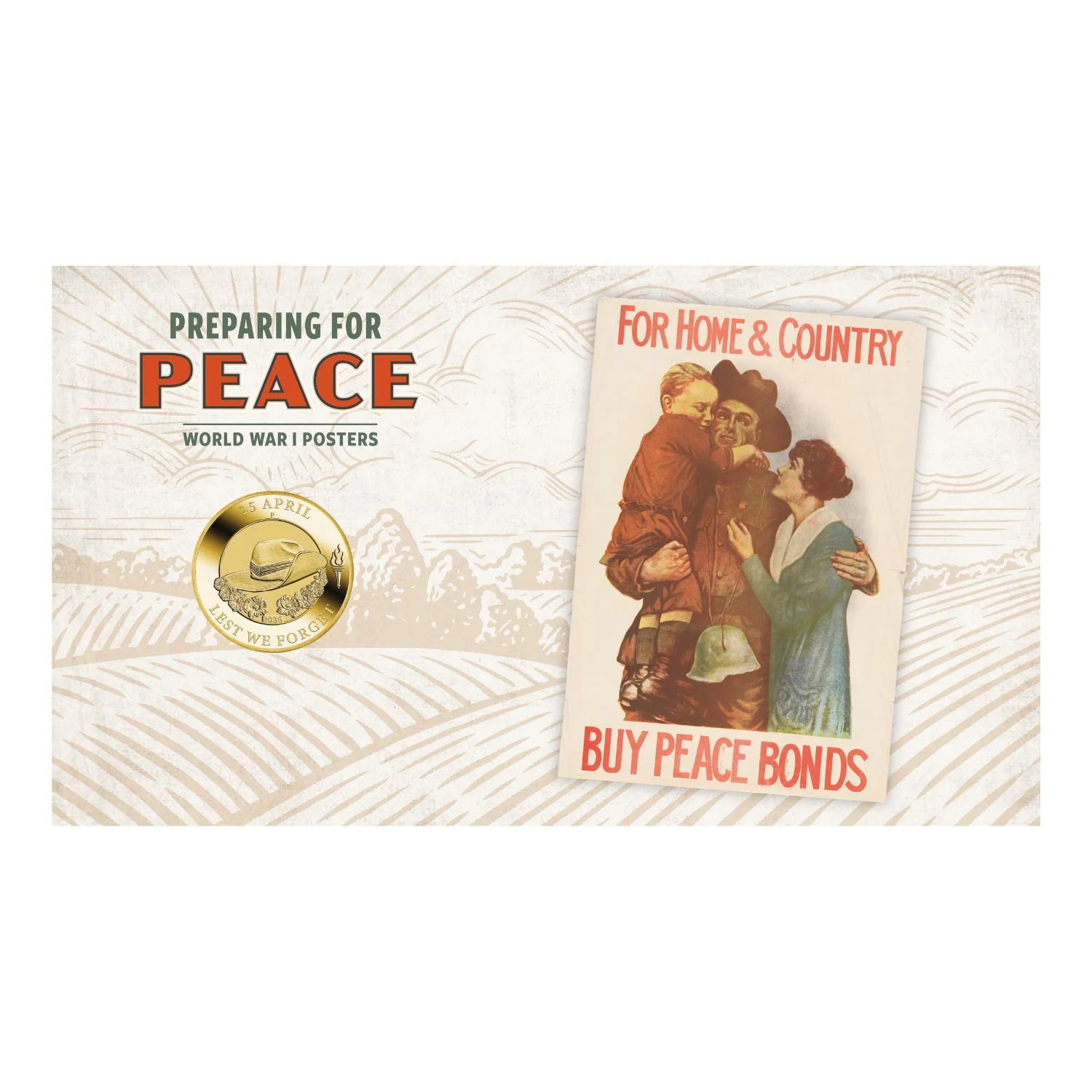Australia Preparing for Peace 2026 $1 Stamp & Coin Cover - Image 2