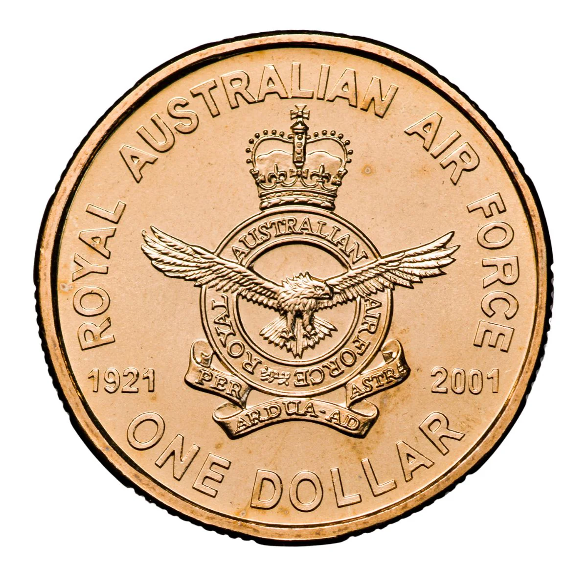 Australia Army, RAAF & Navy Anniversary 2001 $1 Alumium-Bronze Uncirculated 3-Coin Set - Image 3