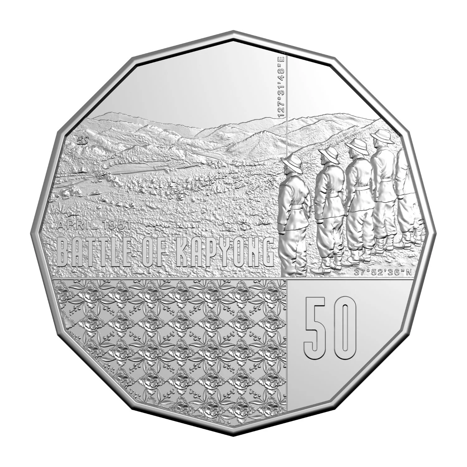 Australia Battle of Kapyong 75th Anniversary 2026 50c Cupro-Nickel Uncirculated Coin - Image 2