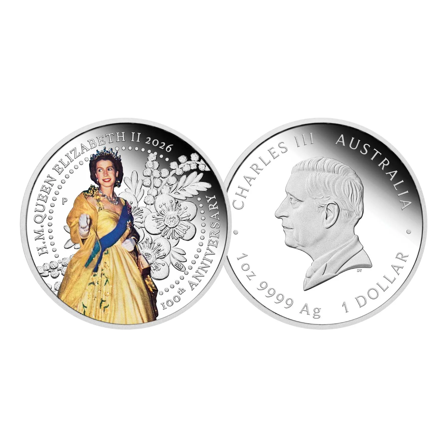 Australia Centenary of the Birth of Queen Elizabeth II 2026 $1 1oz Silver Proof 3-Coin Set - Image 2
