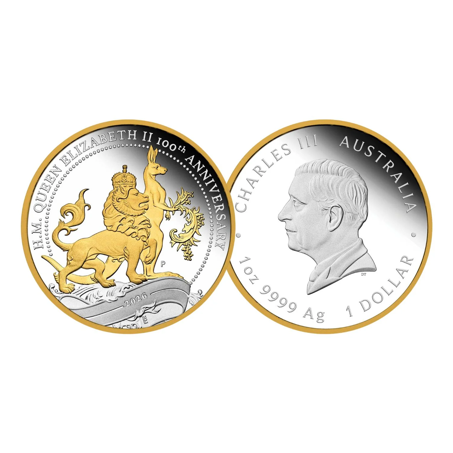 Australia Centenary of the Birth of Queen Elizabeth II 2026 $1 1oz Silver Proof 3-Coin Set - Image 3