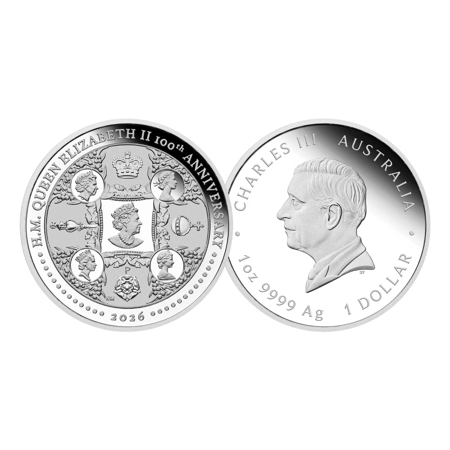 Australia Centenary of the Birth of Queen Elizabeth II 2026 $1 1oz Silver Proof 3-Coin Set - Image 4