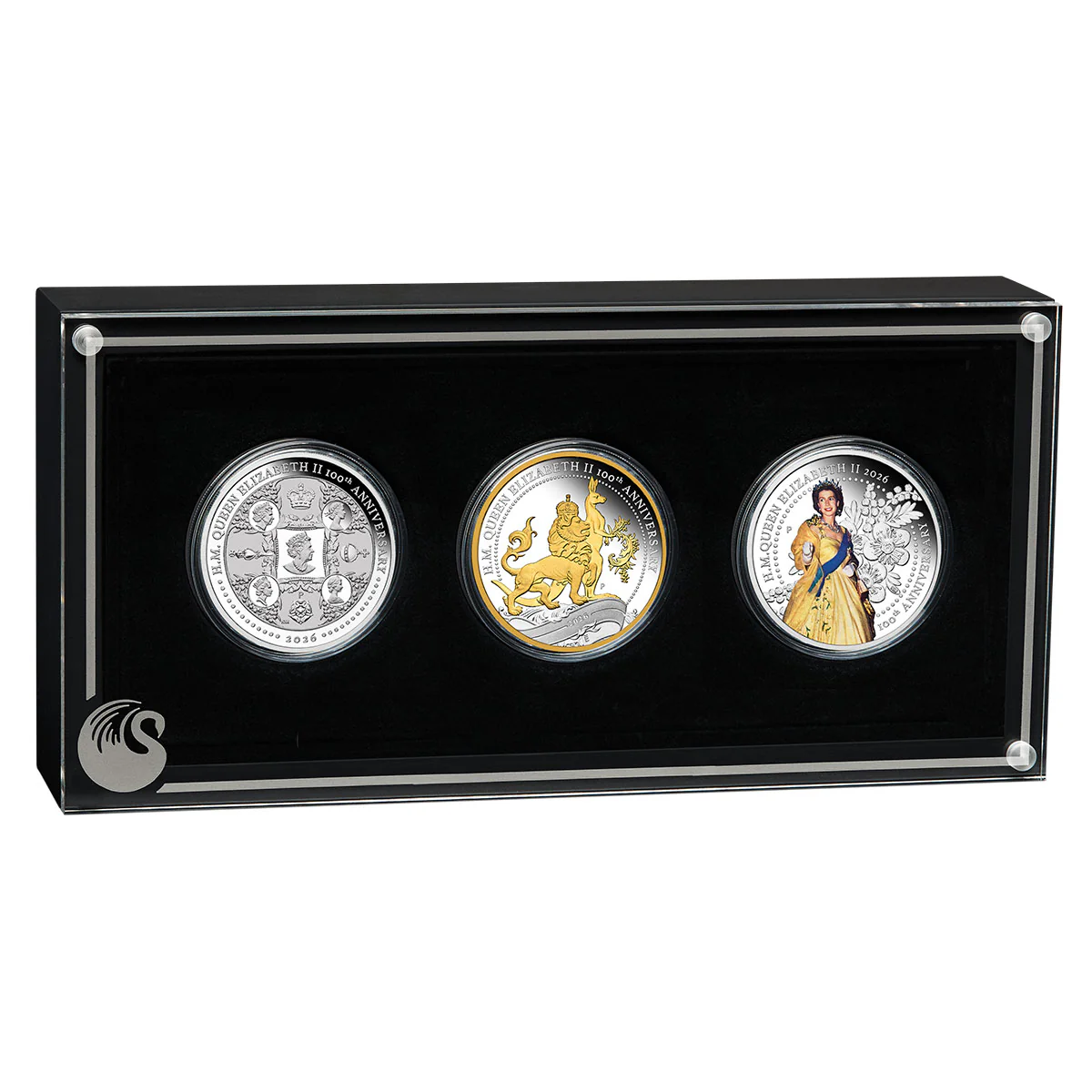 Australia Centenary of the Birth of Queen Elizabeth II 2026 $1 1oz Silver Proof 3-Coin Set - Image 6