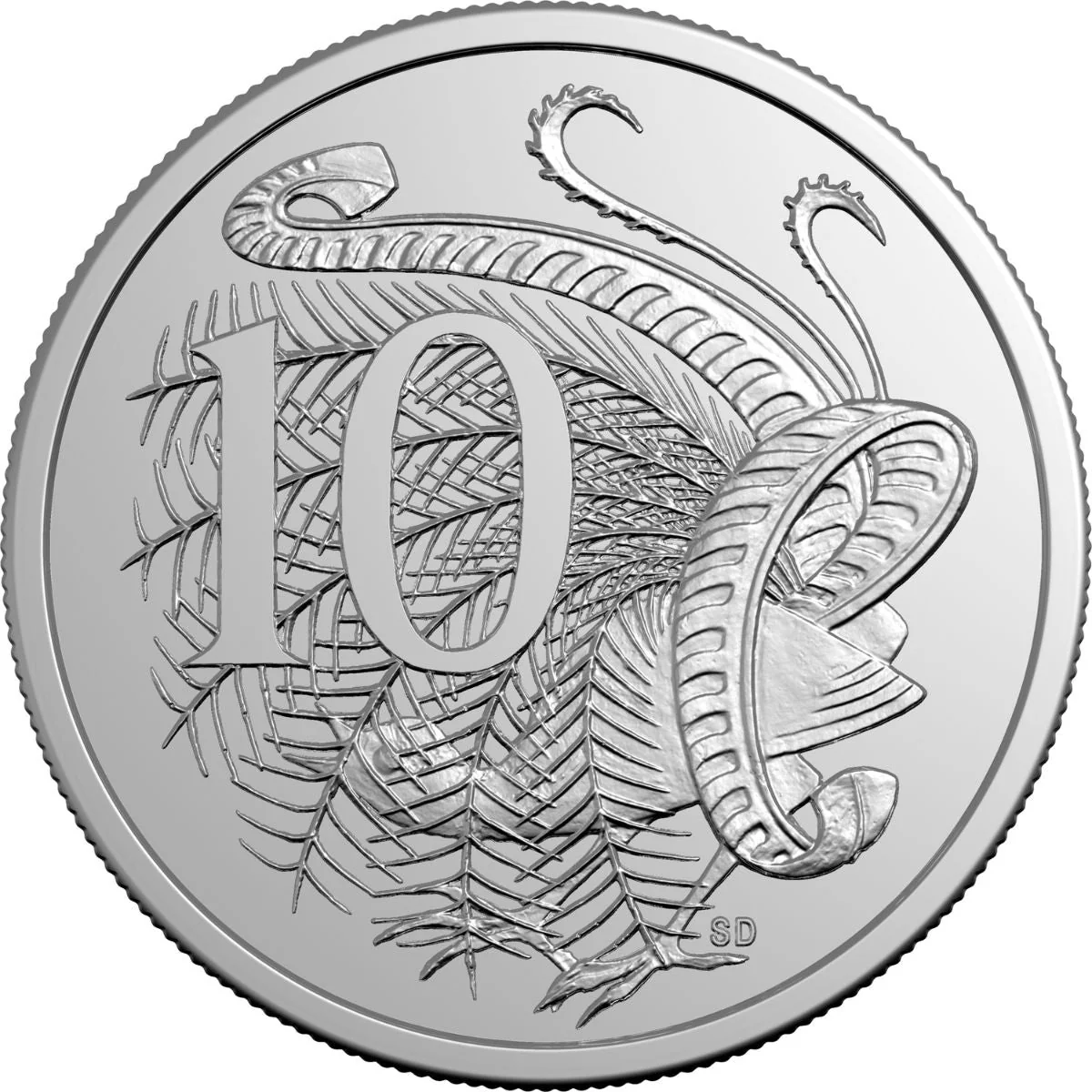 Australia Charles III 2025 10c Cupro-Nickel Uncirculated 40-Coin Heads/Heads or Tails/Tails RAM Mint Roll - Image 3