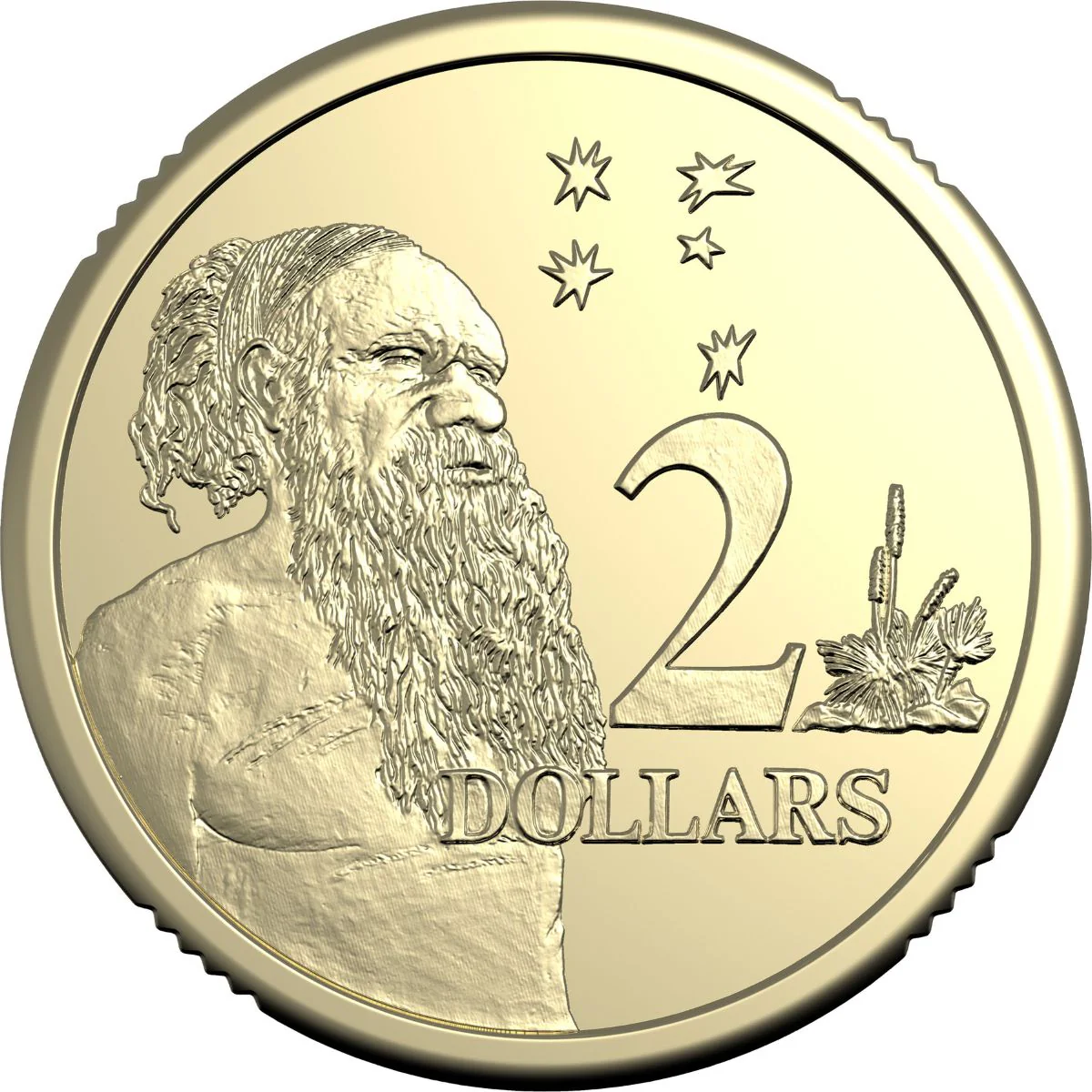 Australia Charles III 2025 $2 Aluminium-Bronze Uncirculated 25-Coin Heads/Heads or Tails/Tails RAM Mint Roll - Image 3