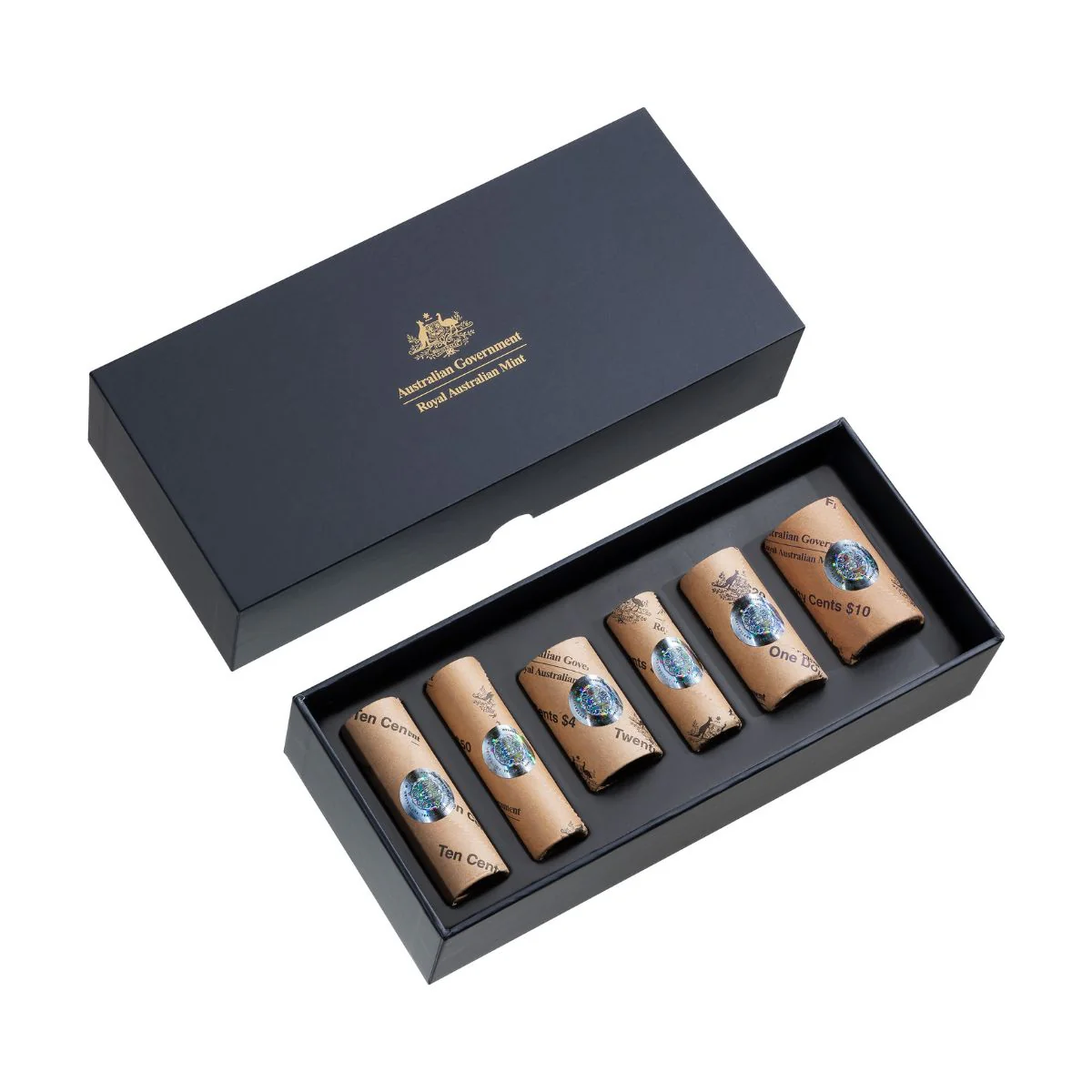 Australia Charles III 2025 5c-$2 Coin Premium Mint Roll Set