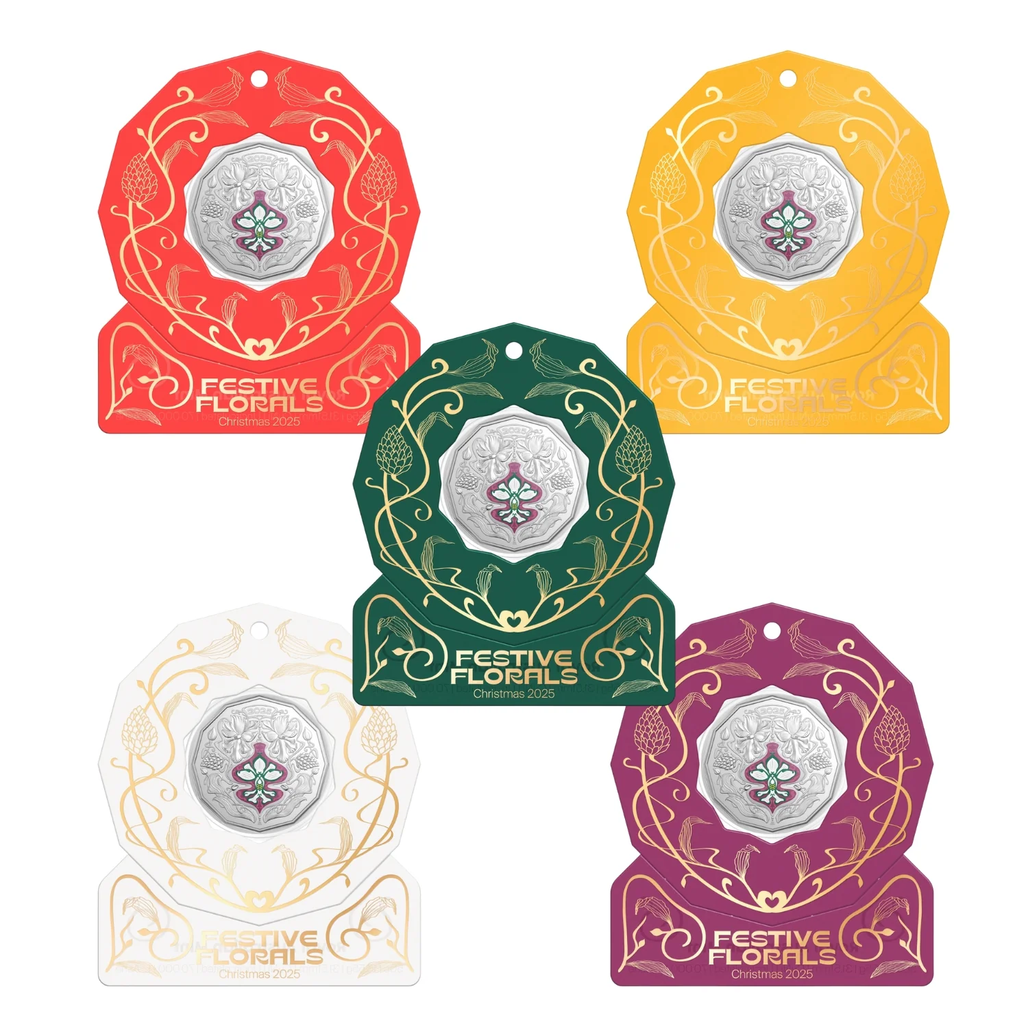 Australia Christmas Decoration 2025 50c Colour Cupro-Nickel Uncirculated Coin - Image 4